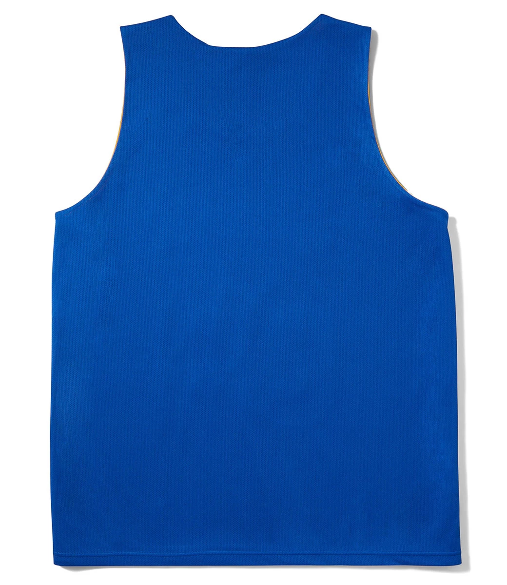 HUF Half Court Reversible Jersey - Blue/Yellow 9 HUF Half Court Reversible Jersey - Blue/Yellow - Afbeelding 8