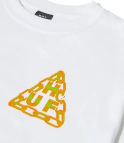 HUF Hard Links T-Shirt - White -Skateboard Kortingswinkel huf hard links t shirt white 3