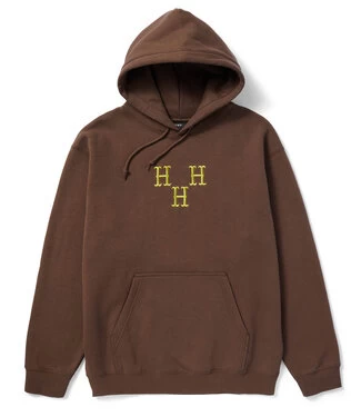 HUF Hat Trick Hoodie - Coffee 3 HUF Hat Trick Hoodie - Coffee