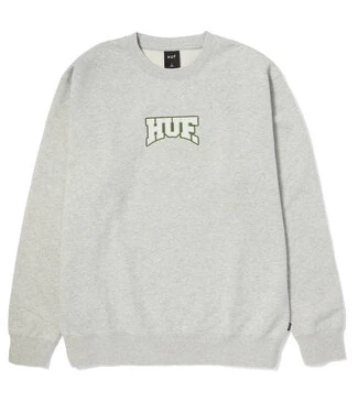 HUF Home Team Crewneck - Heather Grey 3 HUF Home Team Crewneck - Heather Grey