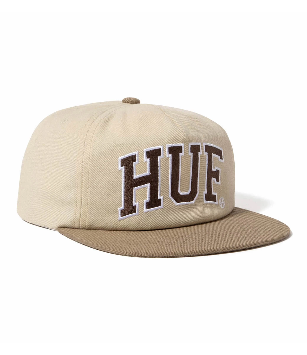 HUF Huf Arch Logo Snapback - Cream 4 HUF Huf Arch Logo Snapback - Cream - Afbeelding 2