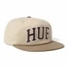 HUF Huf Arch Logo Snapback - Cream -Skateboard Kortingswinkel huf huf arch logo snapback cream