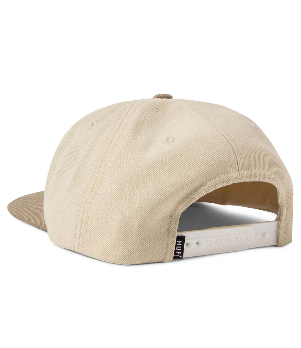 HUF Huf Arch Logo Snapback - Cream 5 HUF Huf Arch Logo Snapback - Cream - Afbeelding 3