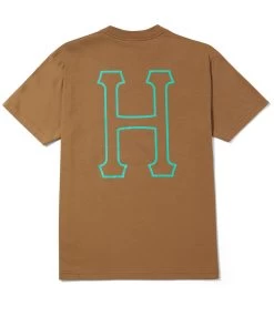 HUF Huf Set H T-Shirt - Camel -Skateboard Kortingswinkel huf huf set h t shirt camel 1