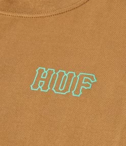 HUF Huf Set H T-Shirt - Camel -Skateboard Kortingswinkel huf huf set h t shirt camel 3