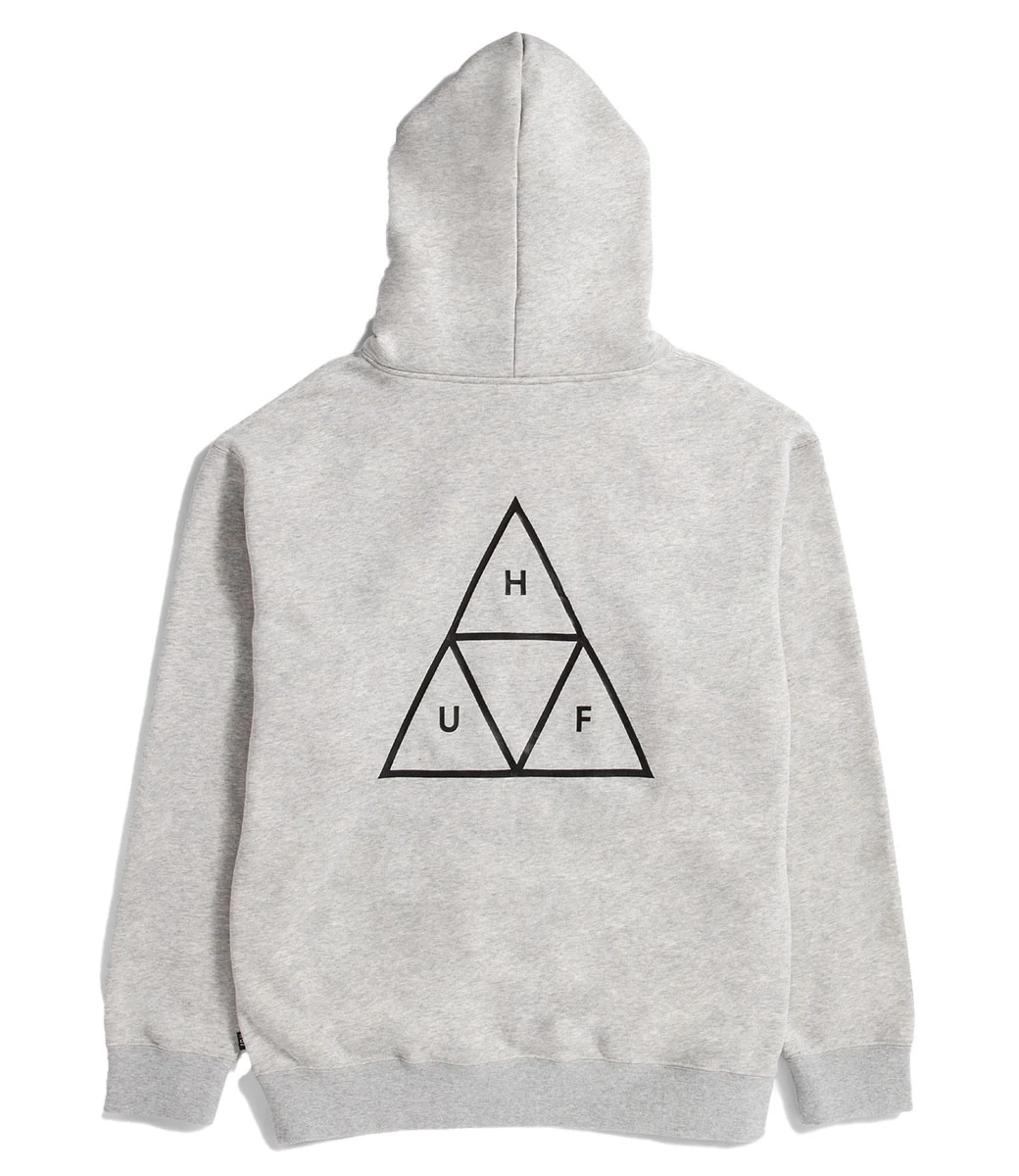 HUF Huf Set Triple Triangle Hoodie - Heather Grey 5 HUF Huf Set Triple Triangle Hoodie - Heather Grey - Afbeelding 3