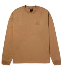 HUF Huf Set Tt L/S Tee - Camel -Skateboard Kortingswinkel huf huf set tt l s tee camel 2