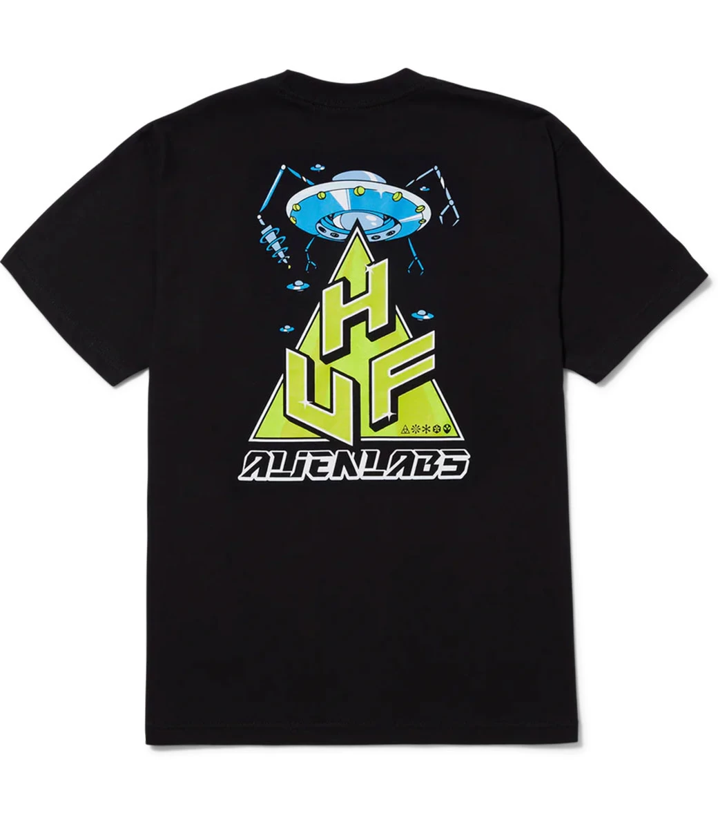 HUF Huf X Alienlabs T-Shirt - Black 4 HUF Huf X Alienlabs T-Shirt - Black - Afbeelding 2