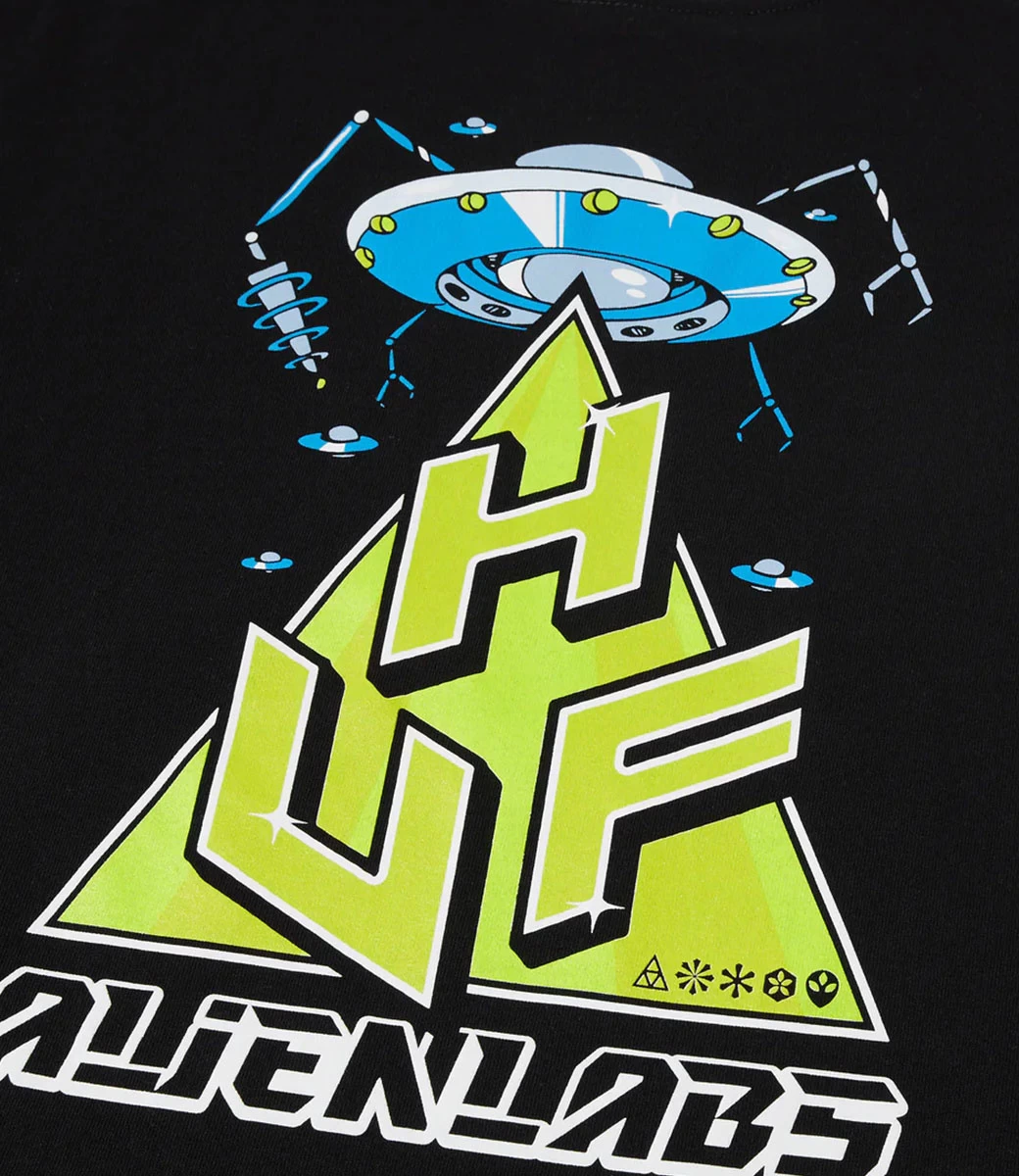 HUF Huf X Alienlabs T-Shirt - Black 6 HUF Huf X Alienlabs T-Shirt - Black - Afbeelding 4