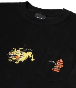 HUF Junkyard Dog Pocket Tee - Black 8 HUF Junkyard Dog Pocket Tee - Black -Skateboard Kortingswinkel huf junkyard dog pocket tee black 2