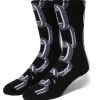 HUF Linked Crew Sock - Black 2 HUF Linked Crew Sock - Black -Skateboard Kortingswinkel huf linked crew sock black