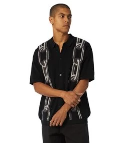 HUF Linked Short Sleeve Knit Sweater - Black