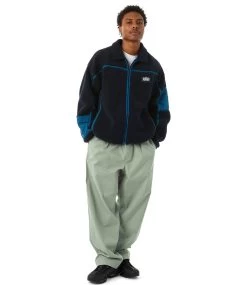 HUF Livingston Sherpa Jacket - Blue Night -Skateboard Kortingswinkel huf livingston sherpa jacket blue night 6