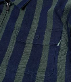 HUF Ludlow Denim Chore Jacket - Avocado -Skateboard Kortingswinkel huf ludlow denim chore jacket avocado 4