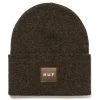 HUF Melange Box Logo Beanie - Bison -Skateboard Kortingswinkel huf melange box logo beanie bison