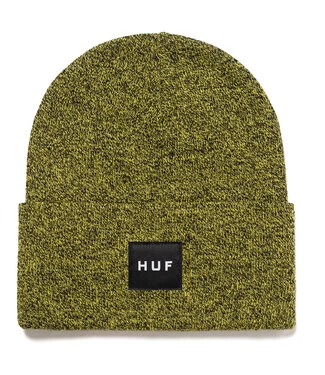 HUF Melange Box Logo Beanie - Cactus 3 HUF Melange Box Logo Beanie - Cactus