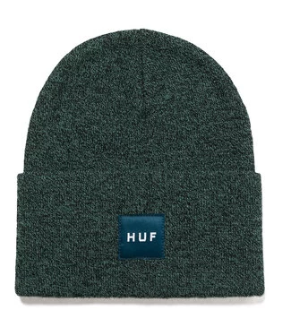 HUF Melange Box Logo Beanie - Pine 3 HUF Melange Box Logo Beanie - Pine
