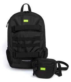 HUF Mission Backpack - Black -Skateboard Kortingswinkel huf mission backpack black 2