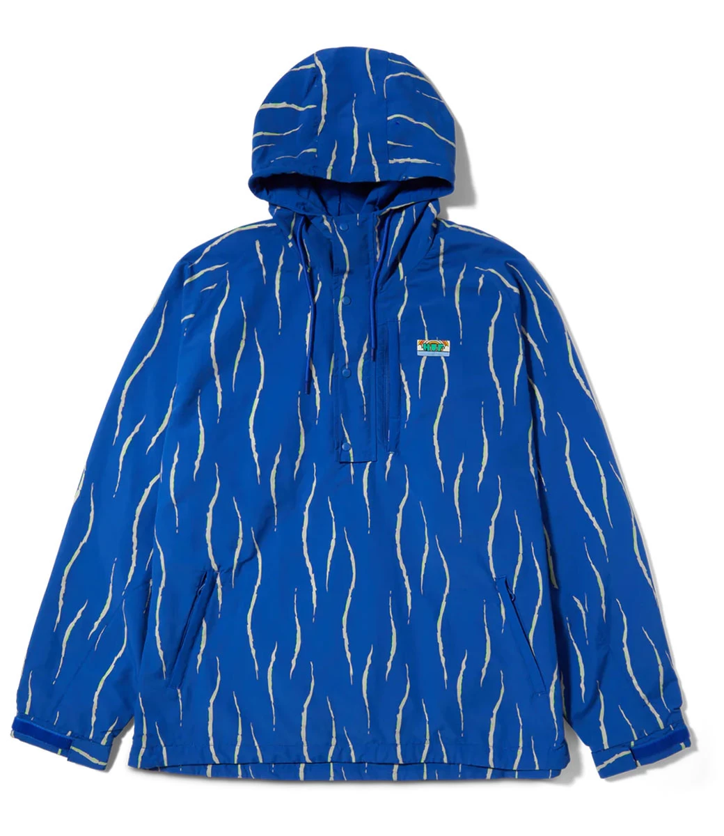 HUF New Day Striped Anorak - Blue 5 HUF New Day Striped Anorak - Blue - Afbeelding 3