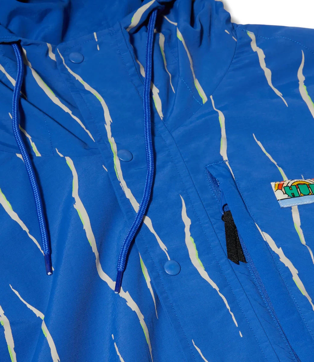 HUF New Day Striped Anorak - Blue 7 HUF New Day Striped Anorak - Blue - Afbeelding 5