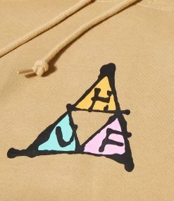 HUF No-Fi Tt Hoodie - Oatmeal -Skateboard Kortingswinkel huf no fi tt hoodie oatmeal 2