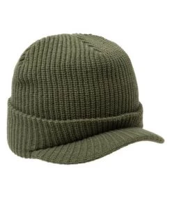 HUF One Star Visor Beanie - Avocado