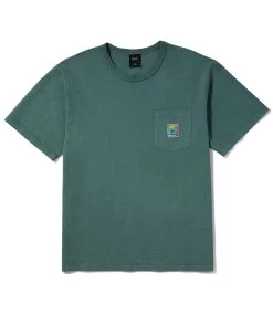 HUF Petals Relaxed Pkt Knit Top - Sage -Skateboard Kortingswinkel huf petals relaxed pkt knit top sage 2