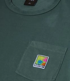 HUF Petals Relaxed Pkt Knit Top - Sage -Skateboard Kortingswinkel huf petals relaxed pkt knit top sage 4