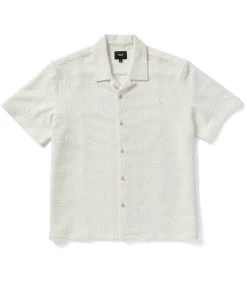 HUF Plantlife Jacquard Shirt - White -Skateboard Kortingswinkel huf plantlife jacquard shirt white 2