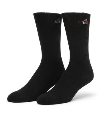 HUF Produce Crew Sock - Black 3 HUF Produce Crew Sock - Black