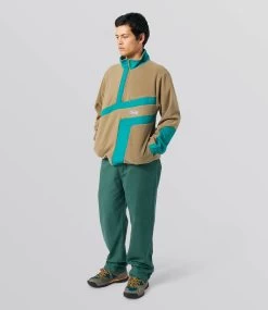 HUF Range Quarter Zip Polar Fleece - Olive -Skateboard Kortingswinkel huf range quarter zip polar fleece olive 6