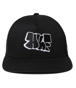 HUF Remio Wavy Trucker Cap - Black -Skateboard Kortingswinkel huf remio wavy trucker cap black 3