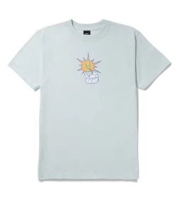 HUF Sippin' Sun T-Shirt - Sky -Skateboard Kortingswinkel huf sippin sun t shirt sky 1