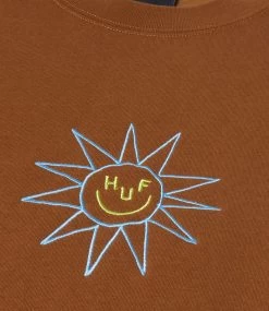 HUF Sun Guy Crewneck - Rubber -Skateboard Kortingswinkel huf sun guy crewneck rubber 3