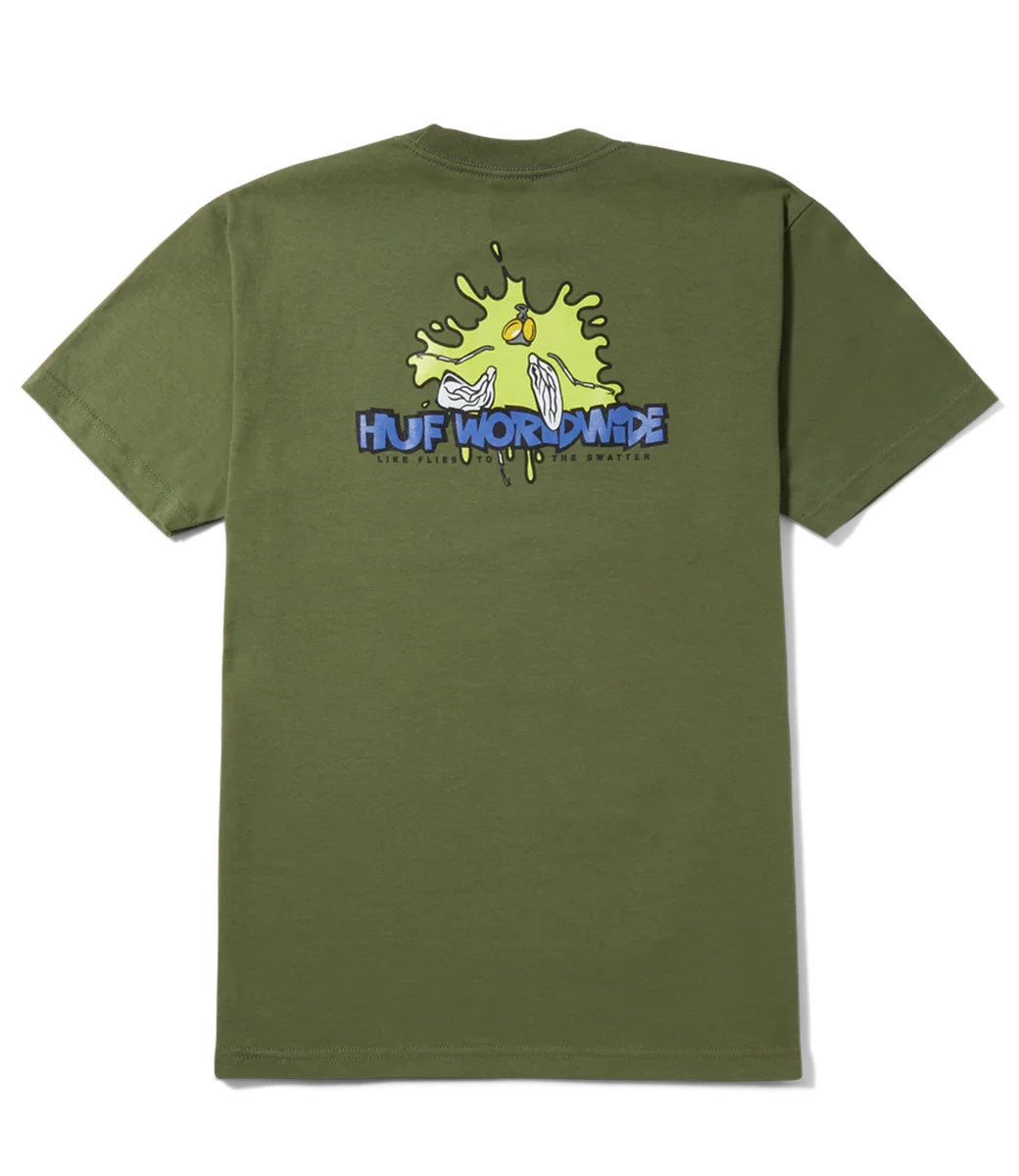 HUF Swat Team T-Shirt - Olive 5 HUF Swat Team T-Shirt - Olive - Afbeelding 3