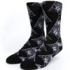 HUF Tangled Webs Crew Sock - Black 2 HUF Tangled Webs Crew Sock - Black -Skateboard Kortingswinkel huf tangled webs crew sock black