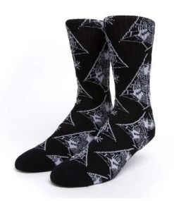 HUF Tangled Webs Crew Sock - Black