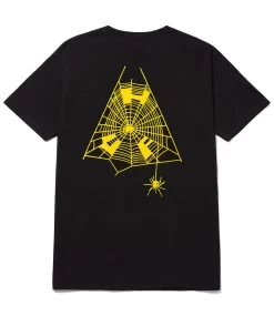 HUF Tangled Webs Tt T-Shirt - Black -Skateboard Kortingswinkel huf tangled webs tt t shirt black 1