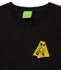 HUF Tangled Webs Tt T-Shirt - Black -Skateboard Kortingswinkel huf tangled webs tt t shirt black 4
