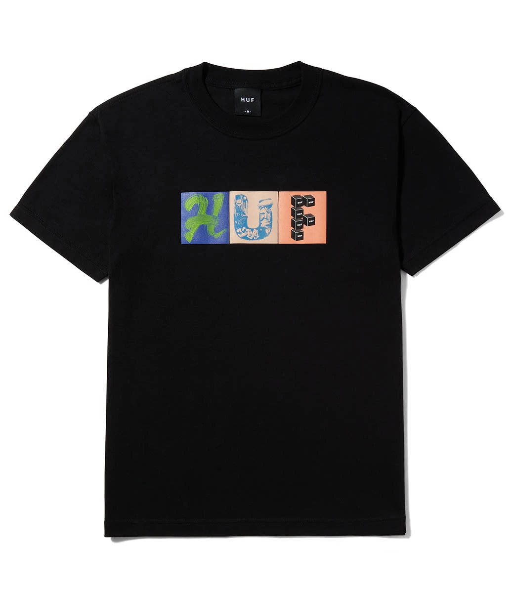 HUF Threemix T-Shirt - Black 4 HUF Threemix T-Shirt - Black - Afbeelding 2