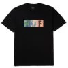 HUF Threemix T-Shirt - Black 1 HUF Threemix T-Shirt - Black -Skateboard Kortingswinkel huf threemix t shirt black