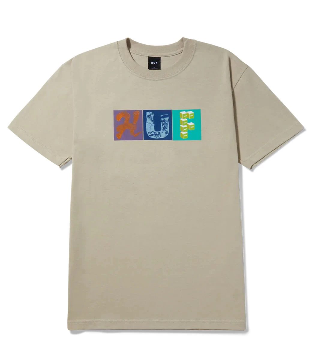 HUF Threemix T-Shirt - Clay 4 HUF Threemix T-Shirt - Clay - Afbeelding 2