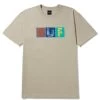 HUF Threemix T-Shirt - Clay -Skateboard Kortingswinkel huf threemix t shirt clay
