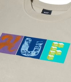 HUF Threemix T-Shirt - Clay 9 HUF Threemix T-Shirt - Clay -Skateboard Kortingswinkel huf threemix t shirt clay 3