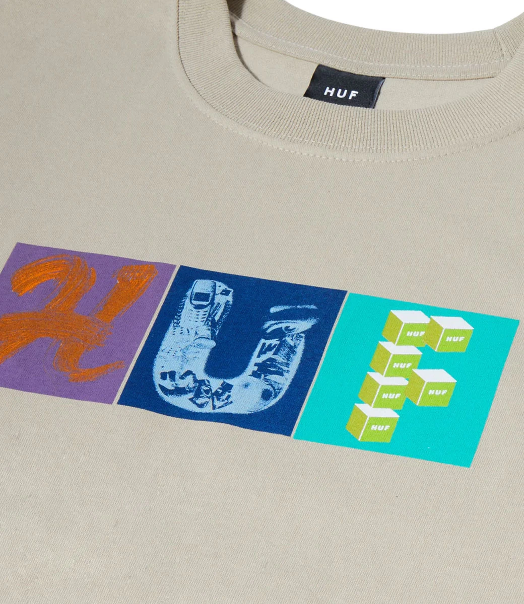 HUF Threemix T-Shirt - Clay 6 HUF Threemix T-Shirt - Clay - Afbeelding 4