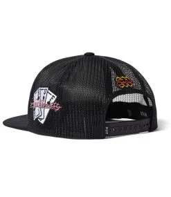 HUF Triple 7 Trucker Hat - Black -Skateboard Kortingswinkel huf triple 7 trucker hat black 4