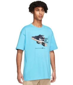 NIKE SB Dunkteam Tee - Baltic Blue -Skateboard Kortingswinkel nike sb dunkteam tee baltic blue 1