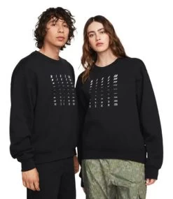 NIKE SB Fleece Crew Fade Gfx - Black