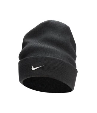 NIKE SB Standard Cuff Metal Swoosh Beanie - Anthracite/Metallic Silver 3 NIKE SB Standard Cuff Metal Swoosh Beanie - Anthracite/Metallic Silver