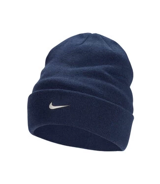 NIKE SB Standard Cuff Metal Swoosh Beanie - Midnight Navy/Metallic Silver 3 NIKE SB Standard Cuff Metal Swoosh Beanie - Midnight Navy/Metallic Silver
